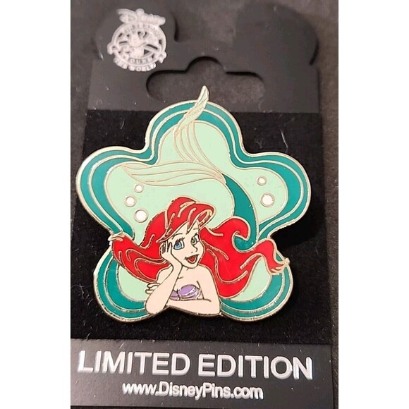 Disney Pin 13583 Little Mermaid Princess Ariel Green Water M&P JDS Japan LE 2500